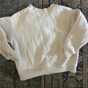 Zara kids cream sweatshirt